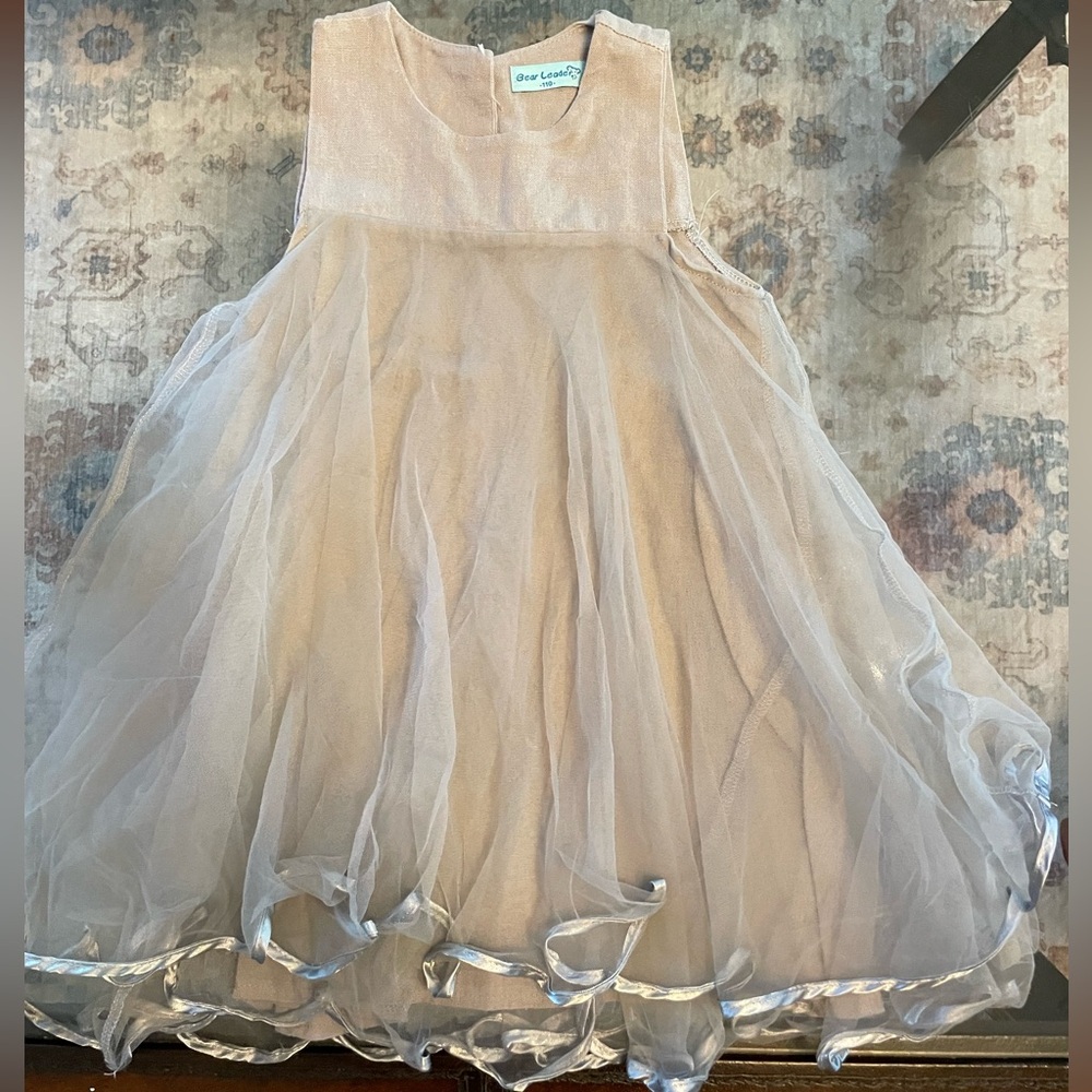 Bear Leader Girls Silver Dress